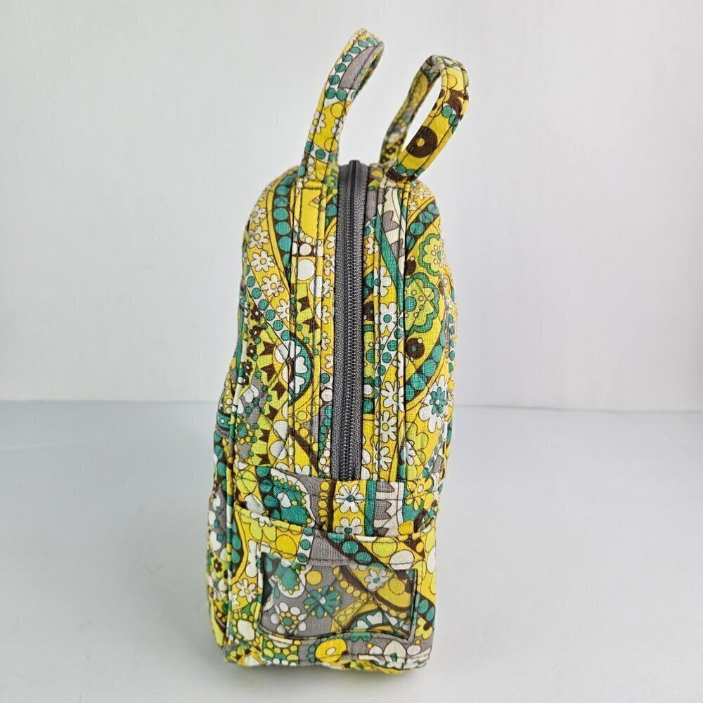 Vera Bradley Lunch Bunch Lemon Parfait Yellow Paisley Lined Lunch Bag - Picture 2 of 13